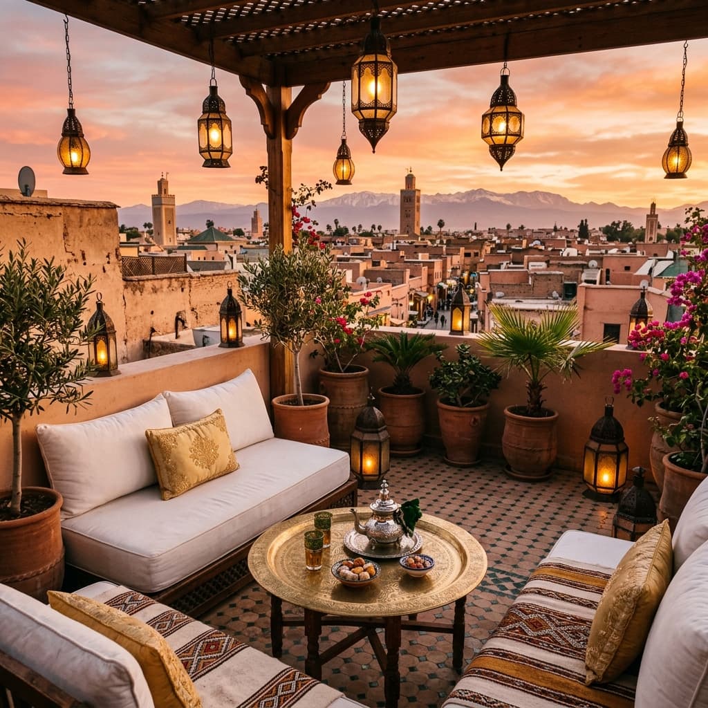 Terrasse du Riad Sable Chaud